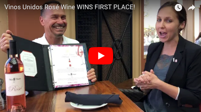Del Frisco's will feature the Vinos Unidos Award-winning Rosé Wine in their fine wine menu all summer long!!